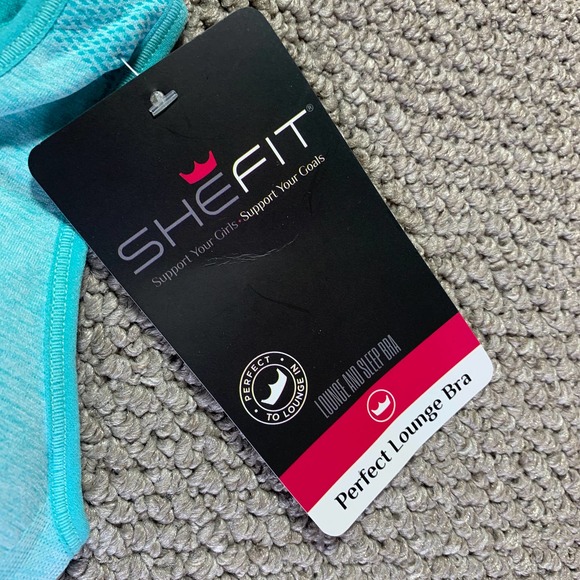 Shefit Womens Sports Bra Size XSmall Blue‎ Perfect Lounge Seamless NWT - Picture 3 of 5